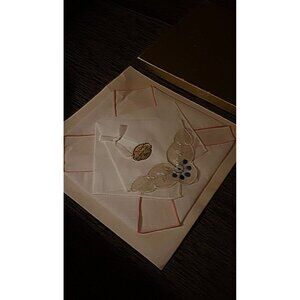 Box of 2 Handkerchiefs Vintage Swiss